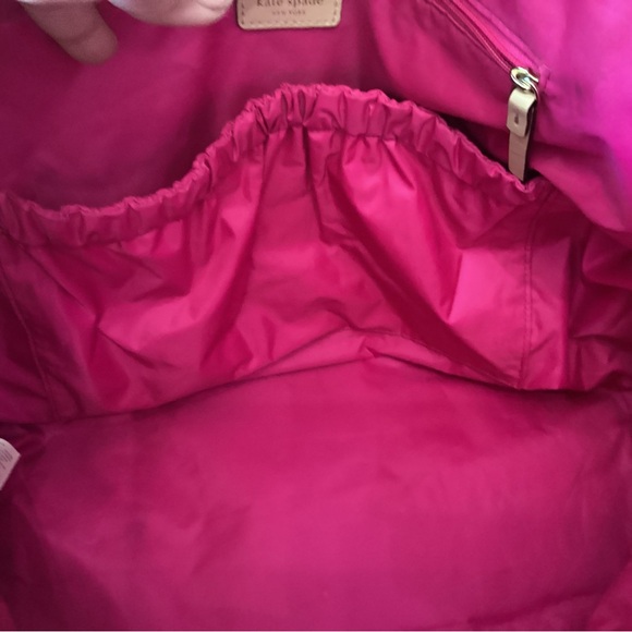 Kate Spade RARE EUC Classic Noel Print weekender tote bag with adjustable strap - Picture 7 of 16